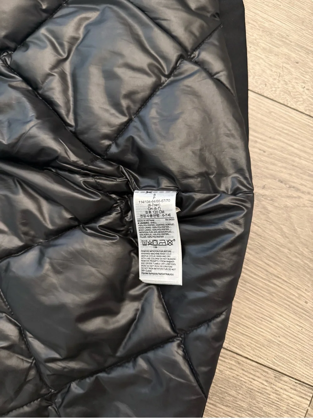 Gap Kids Black Cold Control Ultra Max Primaloft Storm Cuff Fur Hood Size Small